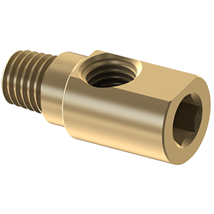 Hex Key Street Elbow (Brass): 1/16 X 1/8