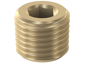 Brass Pipe Plug (Deep Hex): 1/8"
