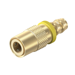 Socket Conn. Locking PushLok: 1/4" hole, 1/4 hose