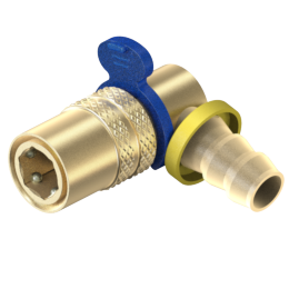 SocketConn.90Deg(KC-PushLok):1/2"hole,3/4Hose