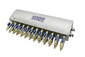 Sys. Cooling Manifold Assy: 8 Zone (V2) Stainless Steel (250°F)