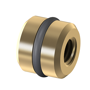 Push-In O-Ring Plug (Stainless): 1/2" Silicone