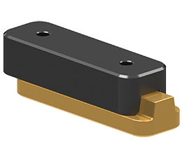 Rectangular Female Taper Bar Lock: 1-1/4 x 4