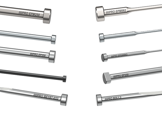 EJECTOR PINS, CORE PINS AND SLEEVES – Progressive Components