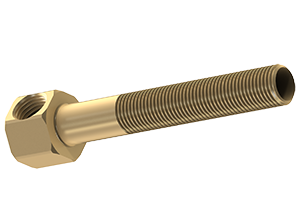 Hex Ext Elbow Male:-1/2 x-1/2 x 8-1/2