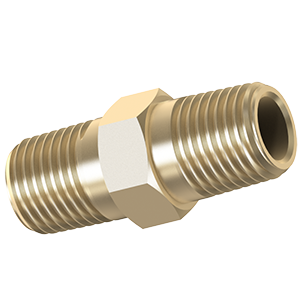 Hex Nipple: 3/8 x 11/16