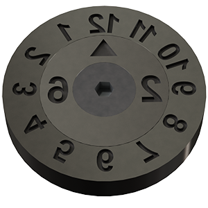 Date Plug: LG Series (Steel) Arrow Only for 40mm Ring