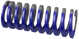 Medium Spring (Blue): 3/4 X 2.5
