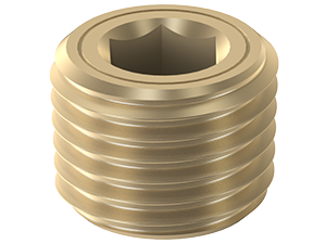 Brass Pipe Plug: 3/8 BSPT