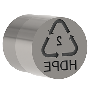 Recycle Insert: 10mm #3  V (Solid Arrows)