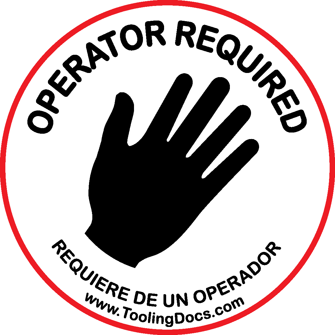 Status Tags: White, Operator Required (12/pk) – Progressive Components