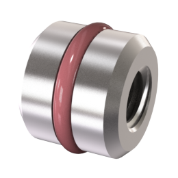 Push-In O-Ring Plug (Stainless): 1/2" Silicone
