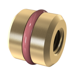Push-In O-Ring Plug: 3/8" Silicone